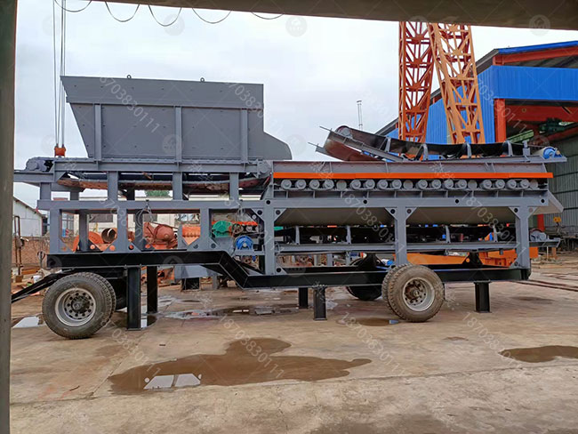 移動式泥石分離機 移動式泥石分離機