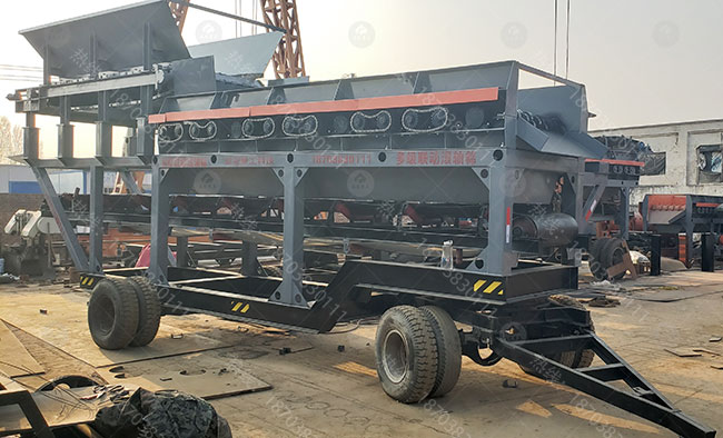移動式泥石分離機 移動式泥石分離機