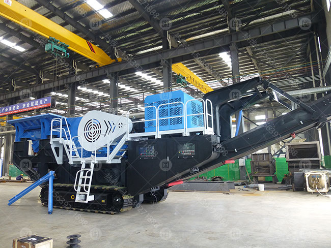 履帶移動顎式破碎站