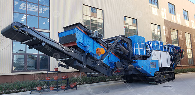 履帶移動(dòng)預(yù)篩分破碎站